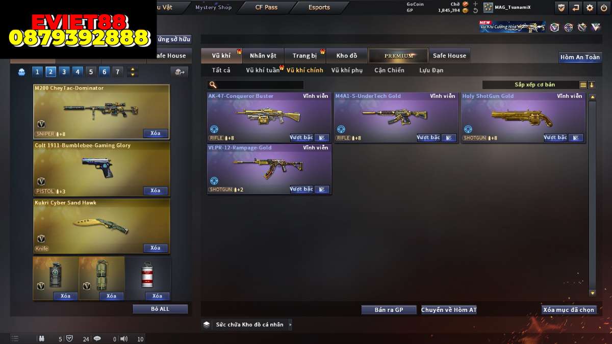 shop acc cf uy tin gia re